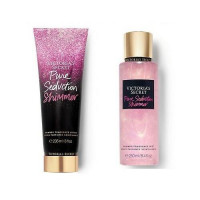 Набор парфюмированный спрей и лосьон для тела Victoria`s Secret Pure Seduction Shimmer Body Mist & Lotion Set Full Size